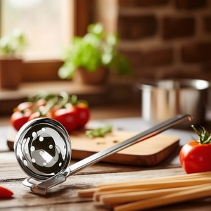 Paletta Forata U.P. Utensile da cucina in acciaio inossidabile con manico lungo per servire la zuppa - Product Image 3