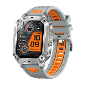 Reloj Inteligente Deportivo HKSF QS86 para Exteriores, Batería de 1400 mAh, 3 ATM, Linterna, Más de 100 Modos Deportivos, Modo SOS, Sonido de Alarma, Llamadas por Bluetooth - Product Image 1