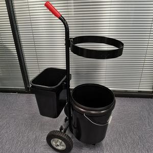 Carritos de Jardinería y Camping con Ruedas, con 2 Cubos y Bolsa Organizadora de Herramientas - Product Image 4