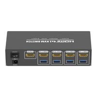 4-Port pour HDMI KVM Switch HD 8K Metal Set 4-Pcs pour le partage audio et vidéo Clavier et souris