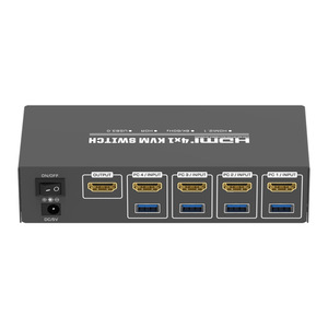 Bộ 4 cổng cho HDMI KVM chuyển đổi HD 8K kim loại 4 chiếc cho bàn phím và chuột chia sẻ âm thanh và video - Product Image 2