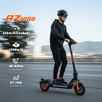 Trottinette électrique à double moteur AURORIDE ES-N10 pour fournisseurs B2B, batterie 48V, charge 180 kg, pneus 10,5 pouces, freins à disque avant et arrière, E-Scooter