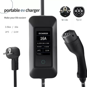 Chargeur EV portable intelligent avec grand écran LCD, contrôle par application Wi-Fi, 3,5 kW, 7 kW, 11 kW, 22 kW, niveau 2, EVSE Type 2, GBT Type 1, étanche - Product Image 2