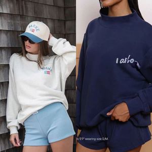 <span class=keywords><strong>Felpa</strong></span> <span class=keywords><strong>Oversize</strong></span> da <span class=keywords><strong>Donna</strong></span> con Collo Alto in Morbido Cotone, Logo Personalizzato, Ricamata, Stile Streetwear - Product Image 3