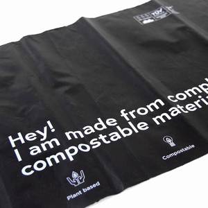 XC-BIO Best-Selling Eco-Friendly Reusable <b>Compostable</b> Courier <b>Bags</b> for Shoes Clothing Express Packaging EN13432 Certified - Product Image 2