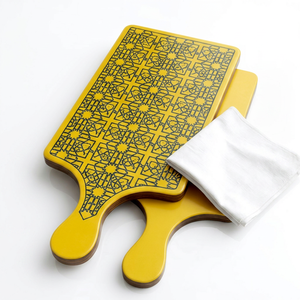 Custom Ceramic Rectangle Trivet <b>Board</b> Heat Resistant Chopping Block 3D Printed Hot Pot Pan <b>Mat</b> Kitchen Serving <b>Board</b> 1.5cm Thick - Product Image 1