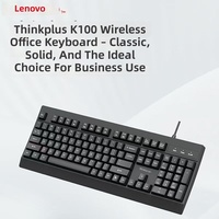 Clavier filaire non mécanique Thinkplus K100 436 mm x 163 mm à membrane USB pour bureau, domicile, ordinateur portable, ordinateur de bureau