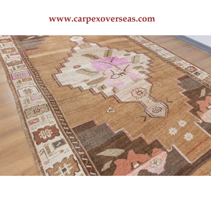 Auténtica alfombra hecha a mano en colores pastel de gran tamaño y bellamente suave para hoteles y pasillos hecha a máquina - Product Image 4