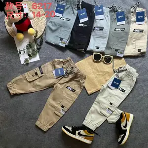 4.6 đô la mô hình jxj001 bán buôn bé trai Jogger hoạt động thể thao Sweatpants làm việc quần với màu sắc