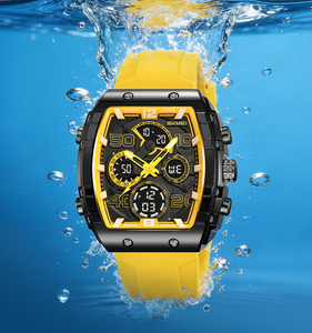 Montre sport numérique à double fuseau horaire SKMEI 2603 tendance pour homme, noire, personnalisée, résistante à l'eau 5 ATM, bracelet - Product Image 4