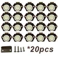 Prix compétitif Mini bouton de verrouillage sans clé nickelé RV 20mm loquet de tiroir pour camping-car caravane bateau camping-car