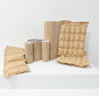 Film d'emballage gonflable en papier biodégradable, enduit d'un côté, en rouleau métallique, pour bouteilles en verre – Emballage durable et gonflable