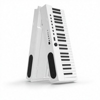 Piano Digital Plegable de 88 Teclas, Teclado Semipesado Portátil con Altavoces Integrados, USB MIDI para Práctica en Casa, Viajes y Actuaciones