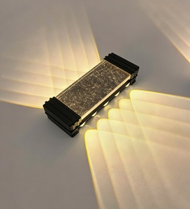 Lampe murale moderne de luxe en cristal, étanche IP65, à base d'aluminium, source de lumière LED pour hôtels et couloirs - Product Image 5