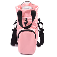 600D Polyester isolé bouteille d'eau sac de transport téléphone poche Sport de plein air isotherme refroidisseur tasse couvre