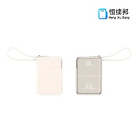 Batterie externe HXB 20000mAh LOGO, charge super rapide 22.5W, prise AC intégrée, câbles Type-C, grande capacité, support de charge portable