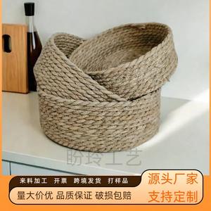 गर्म बिक्री! थोक बुने हुए सेग्रोस नेस्टिंग बास्केट सस्ते डेस्कटॉप भंडारण आयोजक शेल्फ के साथ शेल्फ - Product Image 2