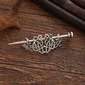 Épingle à cheveux Viking rétro avec nœud celtique, accessoires pour cheveux, simple, tendance, élégante, épingle à cheveux nordique vintage Viking - Product Image 4