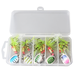 Mồi câu cá Palmer 10 cái/hộp 75mm 3g, mồi xoay kim loại, bộ mồi câu kim loại, bộ dụng cụ mồi câu - Product Image 3