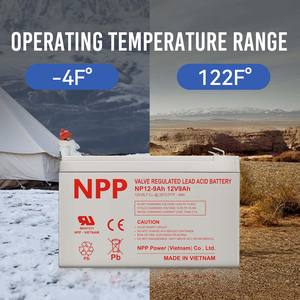 Batería Recargable <span class=keywords><strong>de</strong></span> Ciclo Profundo 12V 9Ah para Energía Solar, Bicicletas Eléctricas, UPS, Motocicletas y Sillas <span class=keywords><strong>de</strong></span> <span class=keywords><strong>Ruedas</strong></span> Eléctricas - <span class=keywords><strong>Tipo</strong></span> AGM/GEL Sellada <span class=keywords><strong>de</strong></span> Plomo-Ácido, Precargada en Seco - Product Image 6