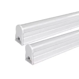 China Hot Sale T5 T8 Aluminum Integrated LED Light Tubes 600mm 1200mm 9w 15w 18w Led Lighting Fixture Double End 220v PF0.5