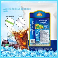 Poudre instantanée aromatisée aux fleurs d'osmanthus et aux prunes aigres Shidi pour boissons aux fruits, usage commercial pour cafés et restaurants, 1 kg, eau glacée, Jiangsu, 18 mois