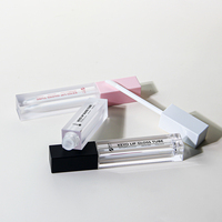 Emballage vide de rouge à lèvres de fond de teint liquide cosmétique Tube de brillant à lèvres carré Transparent rose blanc noir 5ML