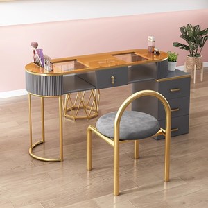 Table de Manucure en Bois avec Armoire de Rangement, Table à Ongles Personnalisée pour Chambre à Coucher – Offre Spéciale Salon de Manucure - Product Image 4
