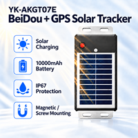 Traceur solaire GPS BeiDou 4G+2G YK-AKGT07E, localisateur magnétique étanche IP67 pour le suivi des navires de pêche, bateaux, yachts, conteneurs et véhicules