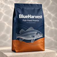 Promoteur de croissance pour la pisciculture du Tilapia, additif alimentaire probiotique avec vitamines de qualité alimentaire, durée de conservation de 24 mois, poids net de 1 kg