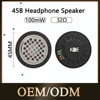 Haut-parleur dynamique micro HiFi KBE-45B pour casque supra-auriculaire, 32 ohms, 100 mW, étanche IP67, pour jouets sonores