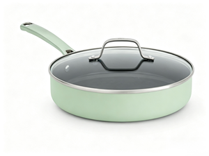 Sartén con Revestimiento Cerámico y Tapa, Fácil de Limpiar, para Saltear - Product Image 1