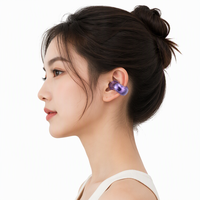 Écouteurs sans fil magnétiques à clip d'oreille, commande tactile, conception sportive 5.3, faible latence, chargement magnétique, 5-10 heures d'autonomie