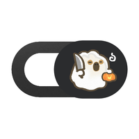 Mignon Capybara webcam couverture confidentialité couverture caméra diapositive Halloween fête fournitures Anti-Peeping couvre Smartphone ordinateur lentille Abs