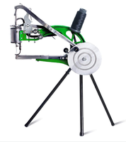 Machine à coudre artisanale noire pour cuir de chaussures, manivelle manuelle, réparation, double fil coton et nylon, accessoire de couture