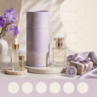 Caja de Cartón Rígido de Lujo para Embalaje de Tubos de Papel, Cilindro Personalizado para Perfume, Aceite Esencial, Cosméticos, Regalos, con Logotipo