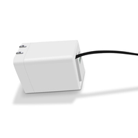 Cargador Rápido de 45W con Cable Retráctil, Enchufe Plegable, Puertos USB-C y USB, Carga PD3.0 para Reloj Inteligente, Auriculares y Teléfono Móvil