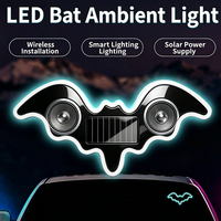 Nouvelle Lampe LED Solaire Sans Fil 12V 5W pour Vitre de Voiture, Lampe d'Ambiance Aura pour Baignoire avec Capteur de Vibration, Garantie 1 An