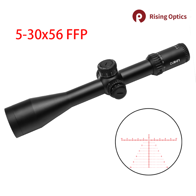 Cuinfi Dictator 5-30x56IR FFP 34mm Aluminum Alloy Tube Japanese ED Glass Illuminum Reticle Tactical High Profile Competitive
