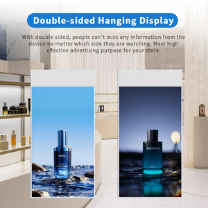 43 55 inch treo màn hình kép trong suốt quảng cáo quảng cáo <span class=keywords><strong>Totem</strong></span> hai mặt cửa hàng Trần kỹ thuật số biển kiosk - Product Image 5