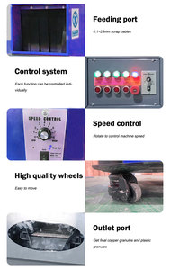 High Value Recovery Mini Electric Dry Type Cable Processing Unit Copper Wire Granulator Machine - Product Image 2