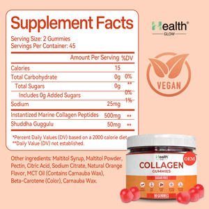 Gommes à la Biotine et au Collagène Haute Puissance 500mg Sans Sucre Pour Adultes, Peau Jeune Éclatante, Formule OEM Certifiée, Compléments Alimentaires - Product Image 2