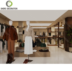Fashion Lady Clothing Shops Interior Design Retail Display Counter Customized Clothing Display Rack Clothing Shop Furniture - Product Image 4