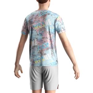 T-shirt de fitness noir pour la musculation – Offre spéciale, prix de gros – T-shirts et shorts de sport d'été pour hommes – T-shirt de gym oversize - Product Image 6