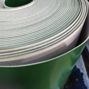 Các nhà máy sản xuất công nghiệp băng tải bộ phận màu xanh lá cây 4 mét 2 ply Matte PVC Băng tải vành đai CuộN - Product Image 2