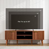 Meuble TV blanc moderne Meuble de maison avec panneau en bois pour salon et meubles de maison