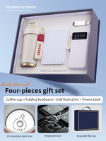 Tasses à café thermiques, clé USB de type C, clavier portable pliable, batterie externe 10000 mAh, coffret cadeau d'entreprise VIP