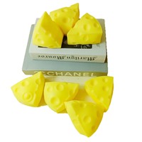 Jouet anti-stress en forme de fromage à presser, en TPR, à rebond rapide, pour soulager le stress et stimuler la motricité fine