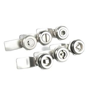 Замок MS705 из нержавеющей стали 304, треугольный, с одноключевым замком, всепогодный, для электрощитов и мусорных баков - Product Image 1