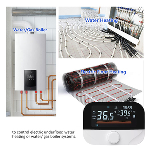 <span class=keywords><strong>Thermostat</strong></span> de chambre sans fil <span class=keywords><strong>Chaudière</strong></span> à <span class=keywords><strong>gaz</strong></span> murale Télécommande de chauffage Régulateur de température <span class=keywords><strong>Programmable</strong></span> hebdomadaire Contrôleur de chauffage - Product Image 5